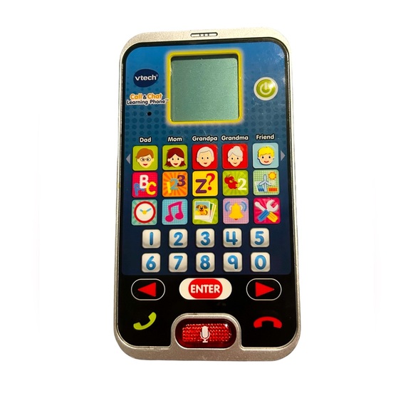 VTech Call & Chat Learning Phone Educational Cellphone Numbers Letters Games - Picture 3 of 4